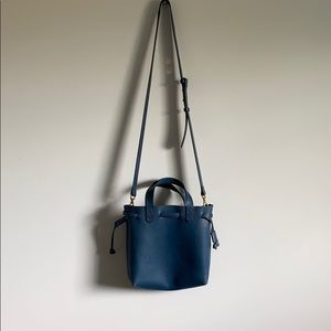 Madewell Blue Crossbody Leather Handbag